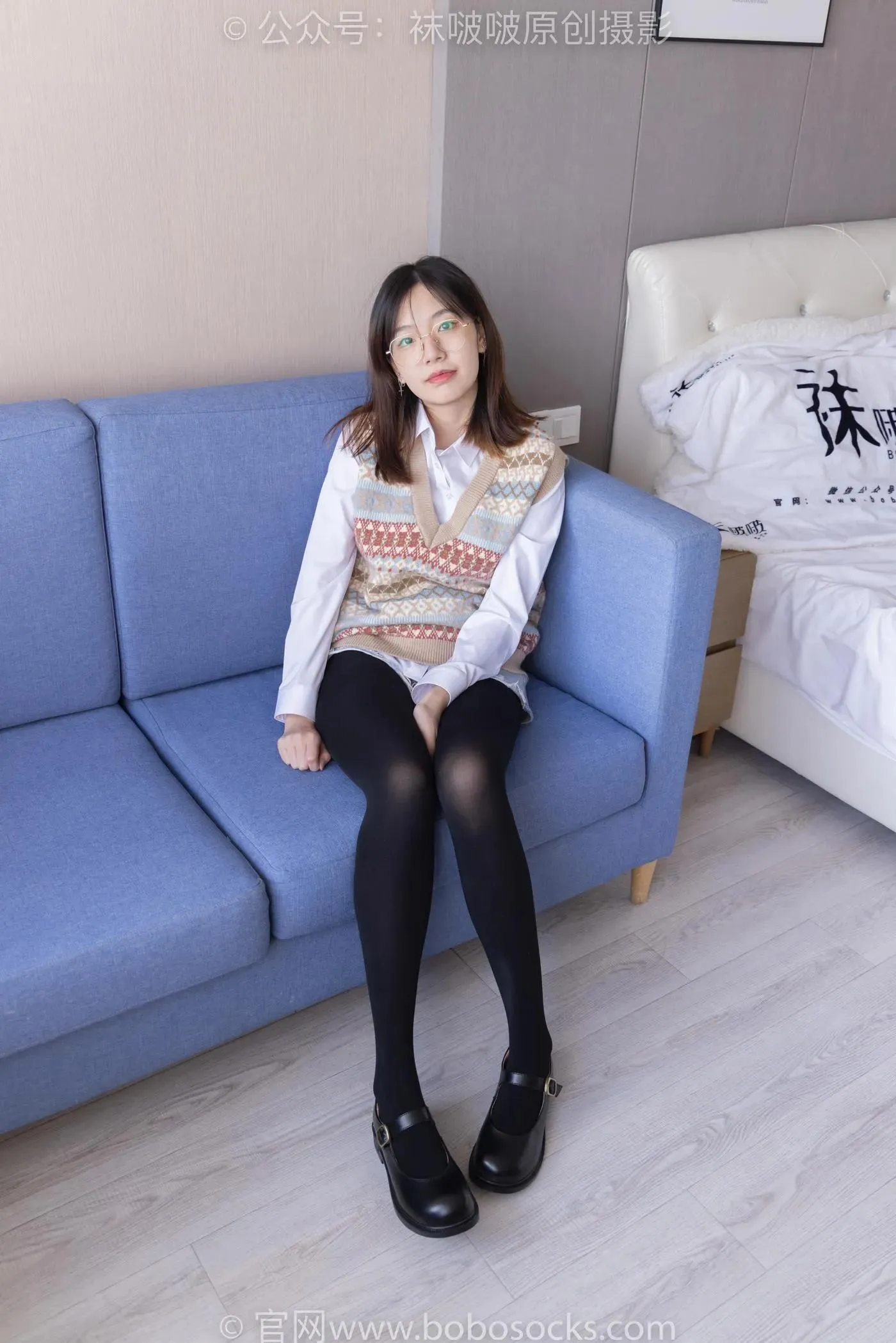 [BoBoSocks袜啵啵]NO.169 小甜豆-黑皮鞋、厚黑丝、厚肉丝 [145P]插图